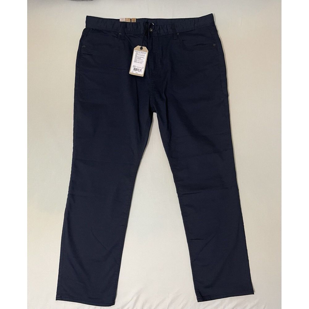 NWT prAna Mens Bridger Slim Jean 40X30 Indie‎ Blue Organic Cotton